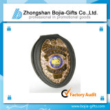 Supply Cheap Custom Metal Police Badge with Leather (BG-BA221)
