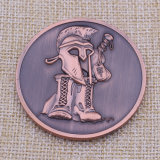 3D Metal Antique Bronze Geico Coin