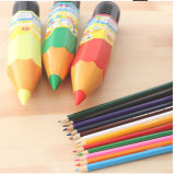 24 PCS Color Pencil in Plastic Case Tube Holder
