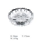 Clear Glass Ashtray with Good Price Glassware Kb-Hn01309