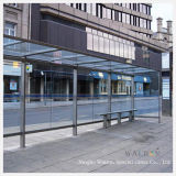 Tempered/Toughened Glass for Public Bus Stop for Advertising Display