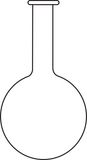 1115 Boiling Flask Round Bottom, Long Neck