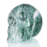 Natural Qinghai Jade Carved Human Skull Crystals Healing, Collection #1A12