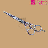 Zebra Tattoo Hair Cutting Scissors / Hair Shears /Baber Scissors Made of SUS440C Steel