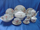 Decal Porcelain Tableware Set, Round Dinnerware Plate (JC5Y073)