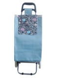 Blue Color Shopping Trolley Bag with Printing Cover