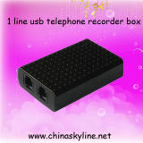 1 Line USB Analog Telephone Recorder Box with Voice Logger