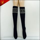 Black Thigh High Compression Stockings