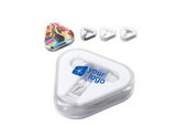 Triangle PVC Case Earphone with Your Business Logo