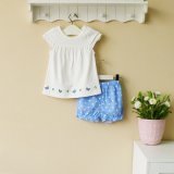 Baby Clothes, 100 Cotton Knitted Tops and Pants Set (1302010)