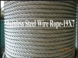 8.0mm 19x7 AISI 316 Stainless Steel Strand Wire Rope and Cables