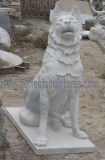 Stone Marble Dog Statue Animal for Garden Sculpture (SY-B162)