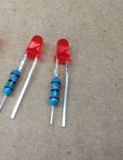 3mm Round Red 640nm with Resistor