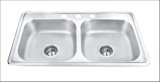 Stylish Double-Bowl Moduled Sink (AS8348)