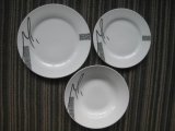 18-Piece Super White Dinnerware Set, Round Shape, Food and Dishwasher Safe, Lead-Free