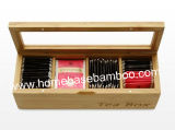 Bamboo Tea Box Organizer Storage Hb304