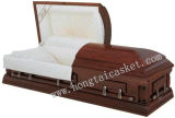 Solid Poplar Casket for The Funeral (HT-0603)