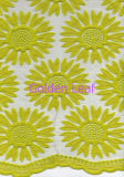 Flat Embroidery Sun Flower Style Machinery Embroidery for Garments Promotion Style (SLS1121)