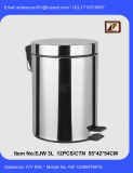 3L Stainless Steel Pedal Trash Can Sanitary Utensil