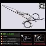 Professional Double Swivel Hairdressing Scissors (009-55T)