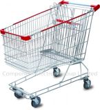 Supermarket Shopping Trolley Cart, Barrow Cart, Aluminum Shopping Trolley