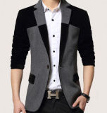 Mens Business Casual Wool Suit Jacket Outwear Trench Coat
