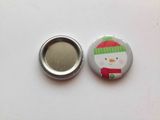 Santa Claus Christmas Holiday Round Image Badge