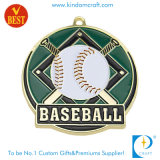High Quality Gold Baseball Medal with Soft Enamel