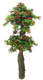 Yy-0922 China Making Wholesale Plastic Potted Artificial Tree with Fruit New Design Decorative Artificial Green Plant