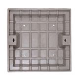 Square Composite Manhole Cover Holding Grass