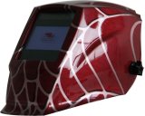 Red Spider Man Solar Power Auto Darken Welding Helmet