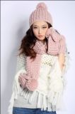 100% Acrylic Knit Scarf Knitted Shawl Fashion Accessory