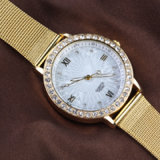 2014 New Women Dress Watches Women Rhinestone Watches Diamond Bracelet Gemstone Alloy Watches