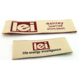 End- Fold Woven Leather PVC Printing Plastic Label