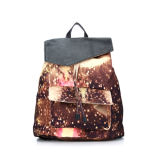 Starry Sky Fashion Women Ladies Canvas Backpack (MBNO036089)
