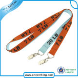 Double Clip Polyester Lanyard Promotion Gift