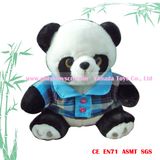 36cm Simulation Plush Panda Toys (with coat)