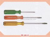 Screwdriver with Transparent Plastic Handle (TP-0115)