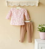 Baby Wear 2012 100% Cotton Long Sleeve Top Pants Set (1207004)