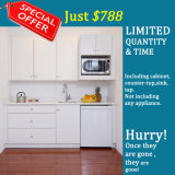 Liner Style White Modern Lacquer Kitchen Cabinet