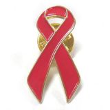 Aids Shape Metal Pin / Metal Badge