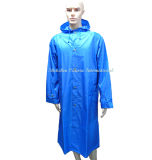 Blue Long Raincoat/ Rainwear/ Rain Coat by China Factory