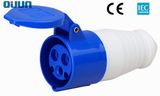 Industrial Power Plug with 2p+E 16A IP44 Plastic Cee