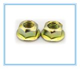 Yellow Zinc Plated Hexagon Flange Nuts 4.8