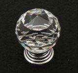 Cheap Diamond Polished Crystal Handle for Cabinet Drawer