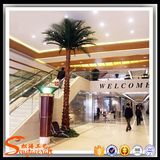 Indoor Decorative Plant Plastic Fiberglass Artificial Palm Tree