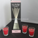 100ml Rose Aroma Reed Diffuser + Votive Candle