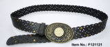 Hollow out Belt with Oval Buckle