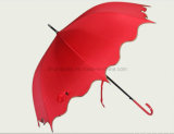 New Red Flower-Petal Wind-Resistant Premium Umbrella