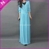 Kaftan Plus Maxi Dropping Flow Lace Details Muslim Dress